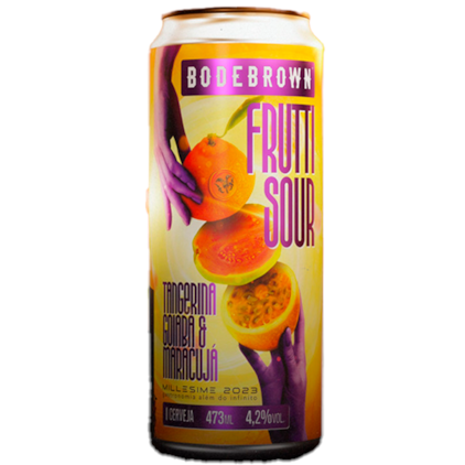 Cerveja Bodebrown Frutti Sour Lata 473ml Imagem de Cerveja Bodebrown Frutti Sour Lata 473ml