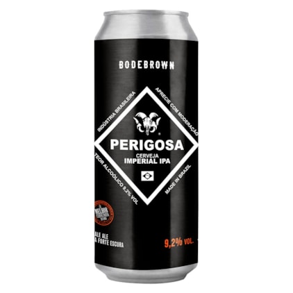 Cerveja Bodebrown Perigosa Imperial IPA Lata 473ml Imagem de Cerveja Bodebrown Perigosa Imperial IPA Lata 473ml
