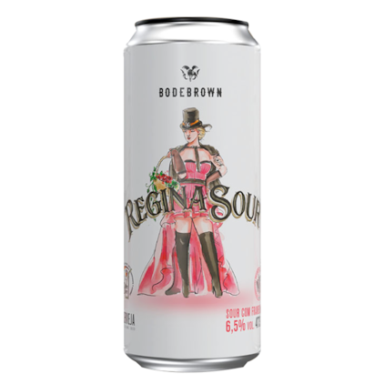 Cerveja Bodebrown Regina Sour Framboesa Lata 473ml Imagem de Cerveja Bodebrown Regina Sour Framboesa Lata 473ml