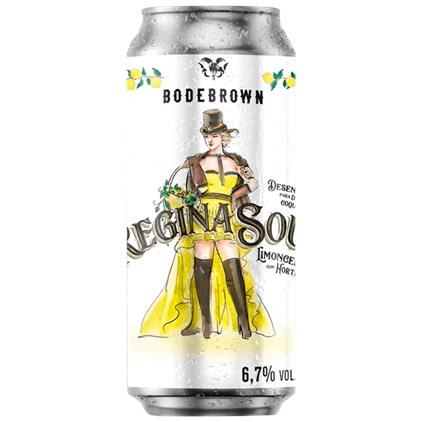 Cerveja Bodebrown Regina Sour Limoncello Com Hortelã Lata 473ml