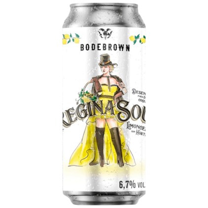 Cerveja Bodebrown Regina Sour Limoncello Com Hortelã Lata 473ml Imagem de Cerveja Bodebrown Regina Sour Limoncello Com Hortelã Lata 473ml