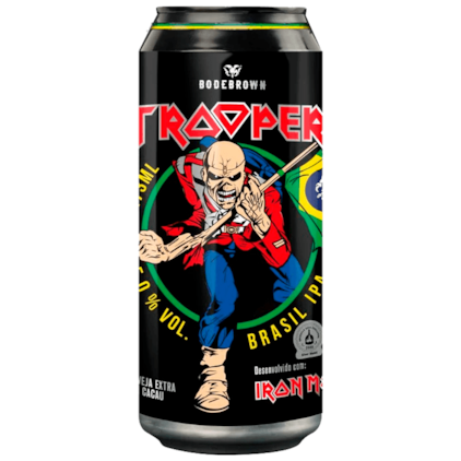 Cerveja Bodebrown Trooper Brasil IPA Lata 473ml Imagem de Cerveja Bodebrown Trooper Brasil IPA Lata 473ml