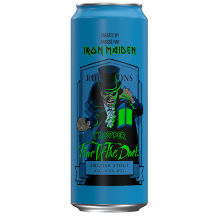Cerveja Bodebrown Trooper Iron Maiden Robinsons Fear Of The Dark English Stout Lata 500ml Imagem de Cerveja Bodebrown Trooper Iron Maiden Robinsons Fear Of The Dark English Stout Lata 500ml