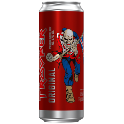Cerveja Bodebrown Trooper Iron Maiden Robinsons Premium British Beer Lata 500ml Imagem de Cerveja Bodebrown Trooper Iron Maiden Robinsons Premium British Beer Lata 500ml