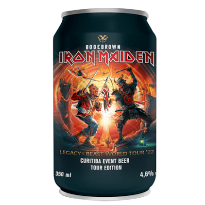 Cerveja Bodebrown Trooper Iron Maiden Tour Edition 2022 Lata 473ml Imagem de Cerveja Bodebrown Trooper Iron Maiden Tour Edition 2022 Lata 473ml