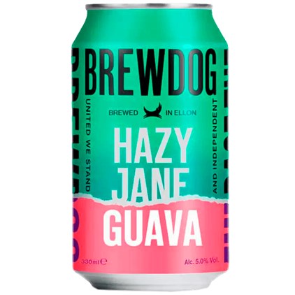 Cerveja BrewDog Hazy Jane Guava NE IPA Lata 330ml