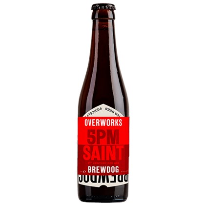 Cerveja BrewDog OverWorks 5PM Saint American Red Ale Garrafa 330ml