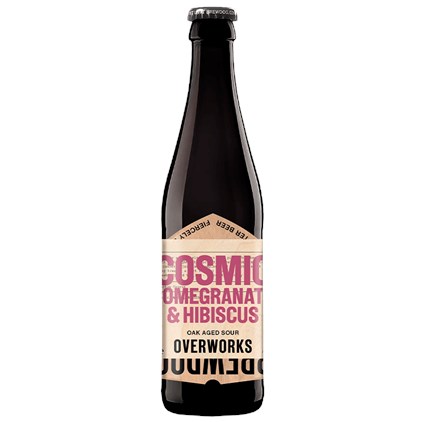 Cerveja BrewDog OverWorks Cosmic Pomegranate e Hibiscus Oak Aged Sour Garrafa 330ml