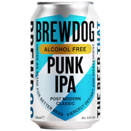 Cerveja BrewDog Punk IPA Sem Álcool Lata 330ml Imagem de Cerveja BrewDog Punk IPA Sem Álcool Lata 330ml