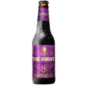 Cerveja British Styles The Knight English Stout Garrafa 355ml