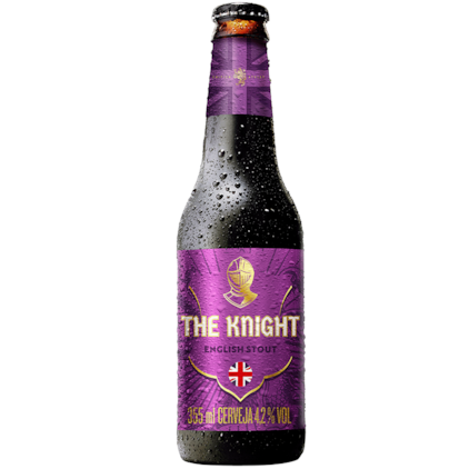 Cerveja British Styles The Knight English Stout Garrafa 355ml