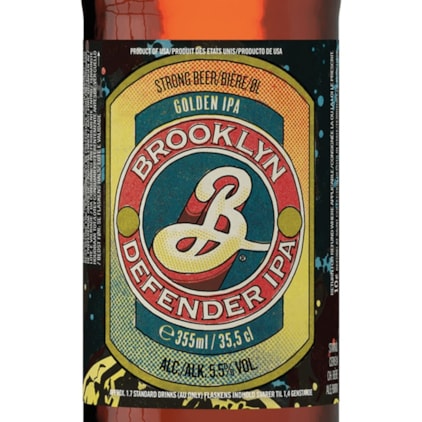 Cerveja Brooklyn Defender IPA Garrafa 355ml Imagem de Cerveja Brooklyn Defender IPA Garrafa 355ml