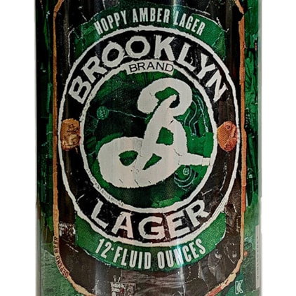 Cerveja Brooklyn Lager Lata 350ml Imagem de Cerveja Brooklyn Lager Lata 350ml