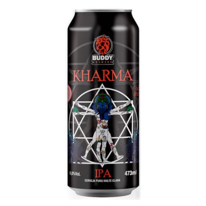 Cerveja Buddy Brewery Kharma IPA Lata 473ml Imagem de Cerveja Buddy Brewery Kharma IPA Lata 473ml