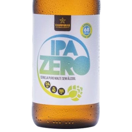 Cerveja Campinas IPA Zero Garrafa 355ml Imagem de Cerveja Campinas IPA Zero Garrafa 355ml
