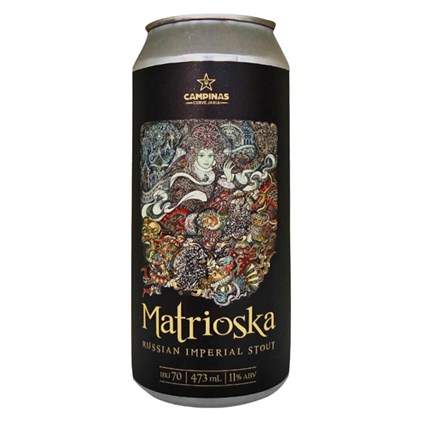 Cerveja Campinas Matrioska Russian Imperial Stout Lata 473ml