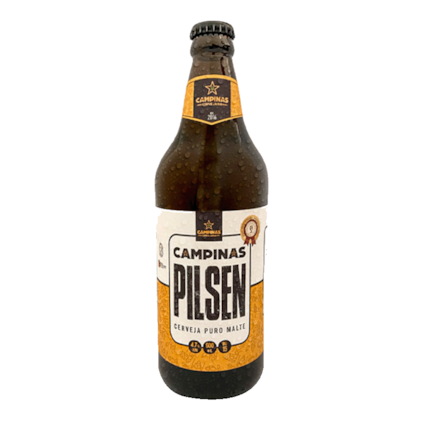 Cerveja Campinas Pilsen Garrafa 600ml Imagem de Cerveja Campinas Pilsen Garrafa 600ml