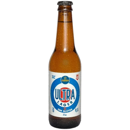 Cerveja Campinas Ultra Lager Sem Glúten Garrafa 355ml Imagem de Cerveja Campinas Ultra Lager Sem Glúten Garrafa 355ml