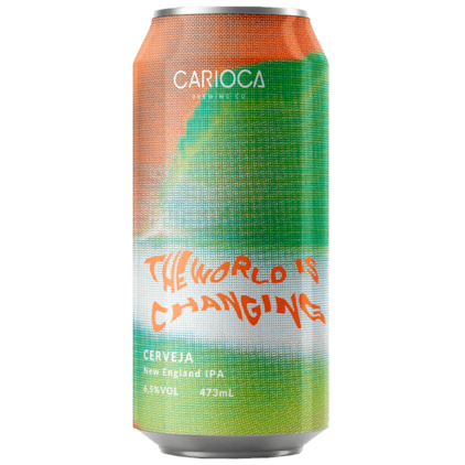 Cerveja Carioca The World Is Changing New England IPA Lata 473ml Imagem de Cerveja Carioca The World Is Changing New England IPA Lata 473ml