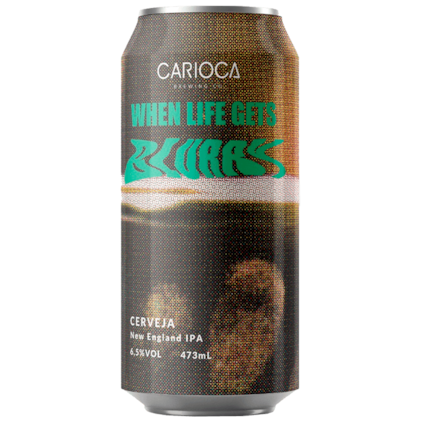 Cerveja Carioca When The Life Gets Blurry New England IPA Lata 473ml Imagem de Cerveja Carioca When The Life Gets Blurry New England IPA Lata 473ml