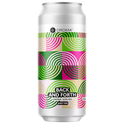 Cerveja Croma Back And Forth Juicy IPA Lata 473ml Imagem de Cerveja Croma Back And Forth Juicy IPA Lata 473ml