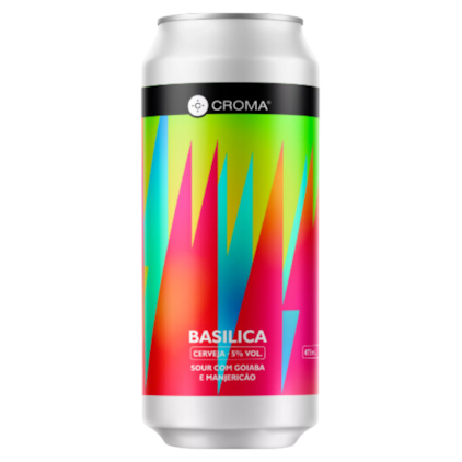 Cerveja Croma Basilica Sour com Goiaba e Manjericão Lata 473ml Imagem de Cerveja Croma Basilica Sour com Goiaba e Manjericão Lata 473ml