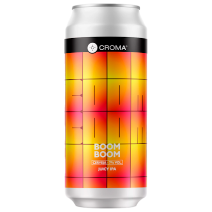 Cerveja Croma Boom Boom Juicy IPA Lata 473ml Imagem de Cerveja Croma Boom Boom Juicy IPA Lata 473ml