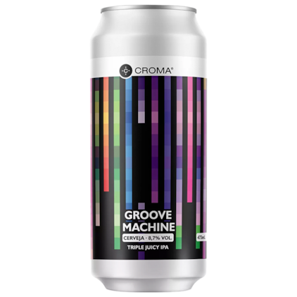 Cerveja Croma Groove Machine Triple Juicy IPA Lata 473ml Imagem de Cerveja Croma Groove Machine Triple Juicy IPA Lata 473ml
