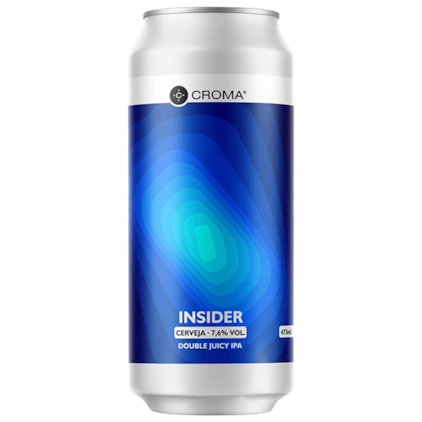 Cerveja Croma Insider Double Juicy IPA Lata 473ml Imagem de Cerveja Croma Insider Double Juicy IPA Lata 473ml