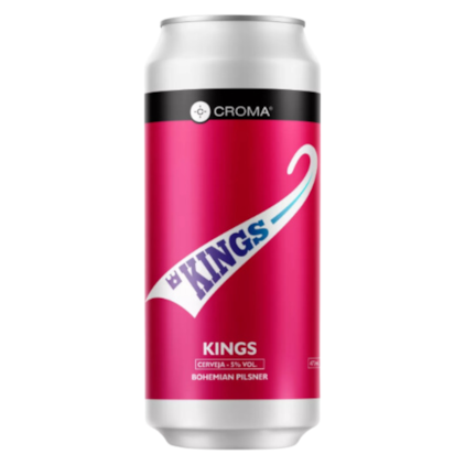 Cerveja Croma Kings Bohemian Pilsner Lata 473ml Imagem de Cerveja Croma Kings Bohemian Pilsner Lata 473ml