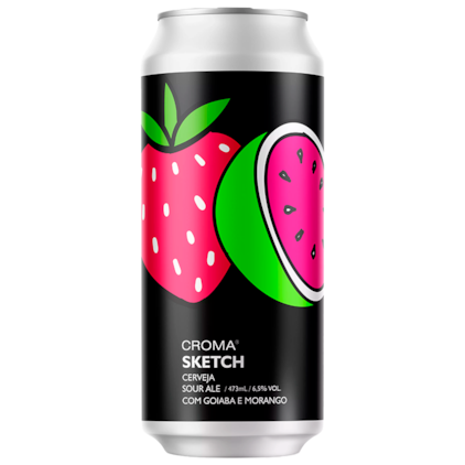 Cerveja Croma Sketch Sour Ale Lata 473ml Imagem de Cerveja Croma Sketch Sour Ale Lata 473ml
