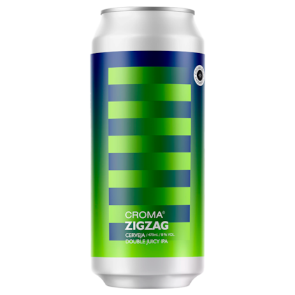 Cerveja Croma Zigzag Double Juicy IPA Lata 473ml Imagem de Cerveja Croma Zigzag Double Juicy IPA Lata 473ml
