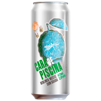 Cerveja Dádiva Cara de Piscina Berliner Weisse com Goiaba Lata 473ml Imagem de Cerveja Dádiva Cara de Piscina Berliner Weisse com Goiaba Lata 473ml