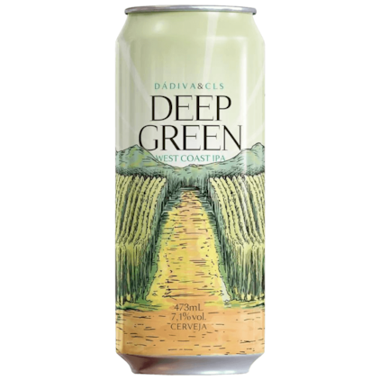 Cerveja Dádiva Deep Green West Coast IPA Lata 473ml Imagem de Cerveja Dádiva Deep Green West Coast IPA Lata 473ml