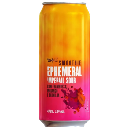 Cerveja Dádiva Ephemeral Smoothie Imperial Sour Framboesa, Morango e Baunilha Lata 473ml Imagem de Cerveja Dádiva Ephemeral Smoothie Imperial Sour Framboesa, Morango e Baunilha Lata 473ml