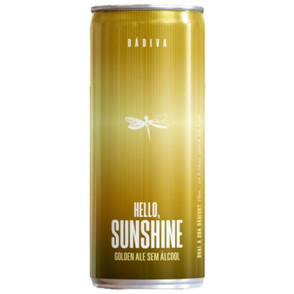 Cerveja Dádiva Hello Sunshine Golden Ale Sem Álcool Lata 310ml Imagem de Cerveja Dádiva Hello Sunshine Golden Ale Sem Álcool Lata 310ml