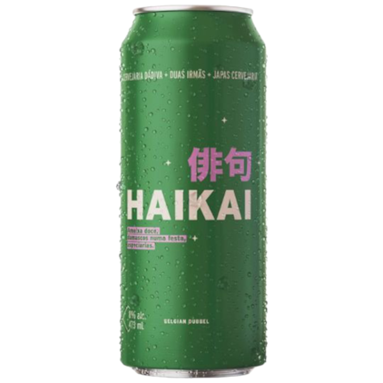 Cerveja Dádiva, Japas e Duas Irmãs Haikai Belgian Dubbel Lata 473ml Imagem de Cerveja Dádiva, Japas e Duas Irmãs Haikai Belgian Dubbel Lata 473ml