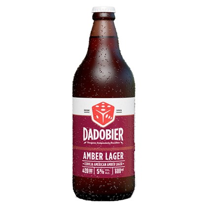 Cerveja Dado Bier Amber Lager Garrafa 600ml