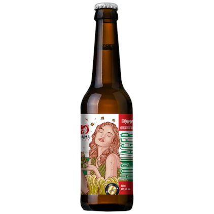 Cerveja Dama Bier Hop Lager Garrafa 355ml Imagem de Cerveja Dama Bier Hop Lager Garrafa 355ml