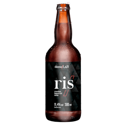 Cerveja Dama Bier Lab 6 Russian Imperial Stout Garrafa 500ml Imagem de Cerveja Dama Bier Lab 6 Russian Imperial Stout Garrafa 500ml
