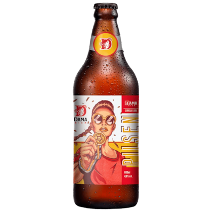 Cerveja Dama Bier Pilsen Garrafa 600ml Imagem de Cerveja Dama Bier Pilsen Garrafa 600ml