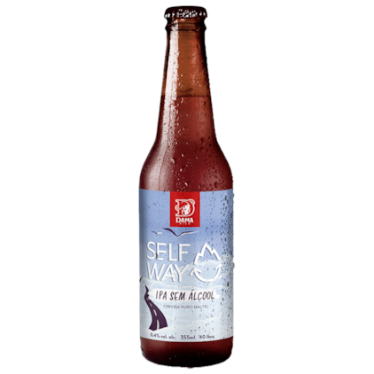Cerveja Dama Bier Self Way Ipa Sem Álcool Garrafa 355ml Imagem de Cerveja Dama Bier Self Way Ipa Sem Álcool Garrafa 355ml