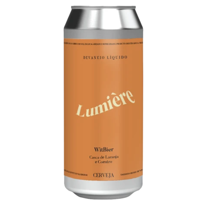 Cerveja Devaneio do Velhaco Lumiere Witbier Lata 473ml Imagem de Cerveja Devaneio do Velhaco Lumiere Witbier Lata 473ml