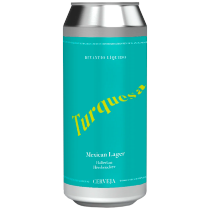 Cerveja Devaneio do Velhaco Turquesa Mexican Lager Lata 473ml Imagem de Cerveja Devaneio do Velhaco Turquesa Mexican Lager Lata 473ml