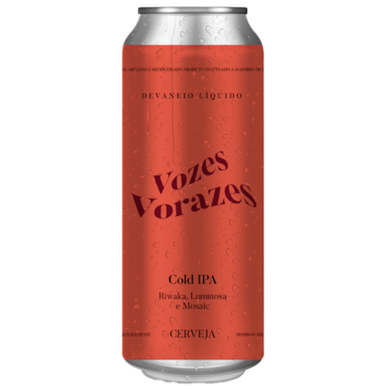 Cerveja Devaneio do Velhaco Vozes Vorazes Cold IPA Lata 473ml Imagem de Cerveja Devaneio do Velhaco Vozes Vorazes Cold IPA Lata 473ml