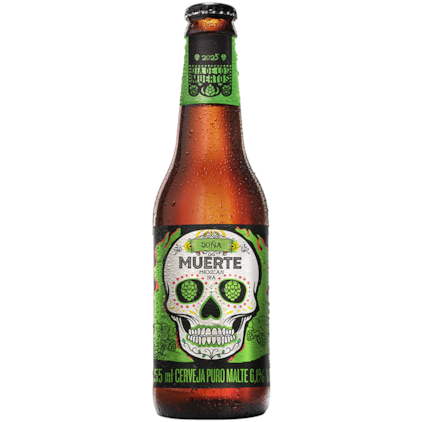 Cerveja Dia de Los Muertos Doña Muerte Mexican Ipa Garrafa 355ml Imagem de Cerveja Dia de Los Muertos Doña Muerte Mexican Ipa Garrafa 355ml