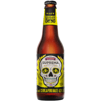Cerveja Dia de Los Muertos La Catrina Suprema Mexican Lager Garrafa 355ml Imagem de Cerveja Dia de Los Muertos La Catrina Suprema Mexican Lager Garrafa 355ml