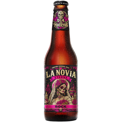 Cerveja Dia de Los Muertos La Novia Eterna Bock Garrafa 355ml Imagem de Cerveja Dia de Los Muertos La Novia Eterna Bock Garrafa 355ml