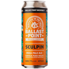 Cerveja Dogma Ballast Point Sculpin IPA Lata 473ml (Pré- Venda)