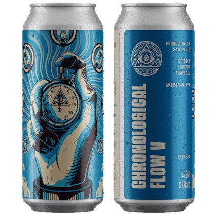 Cerveja Dogma Chronological Flow V IPA Lata 473ml Imagem de Cerveja Dogma Chronological Flow V IPA Lata 473ml